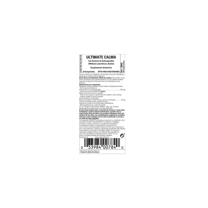Solgar Ultimate comprimidos composicion Solgar Ultimate comprimidos composicion