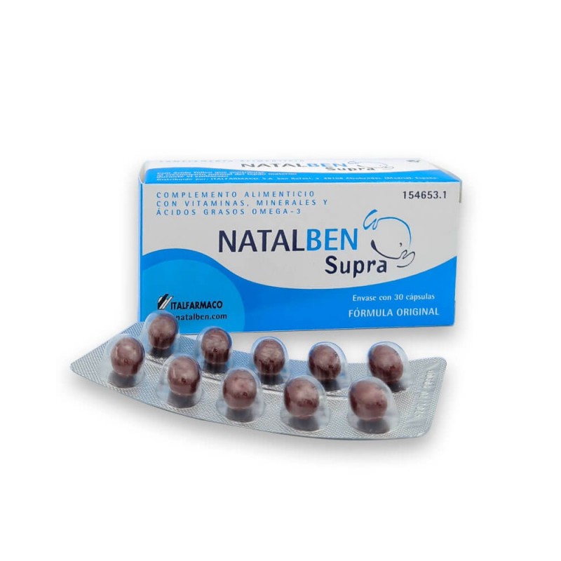 Complemento Natalben Supra - Beneficios del ácido fólico