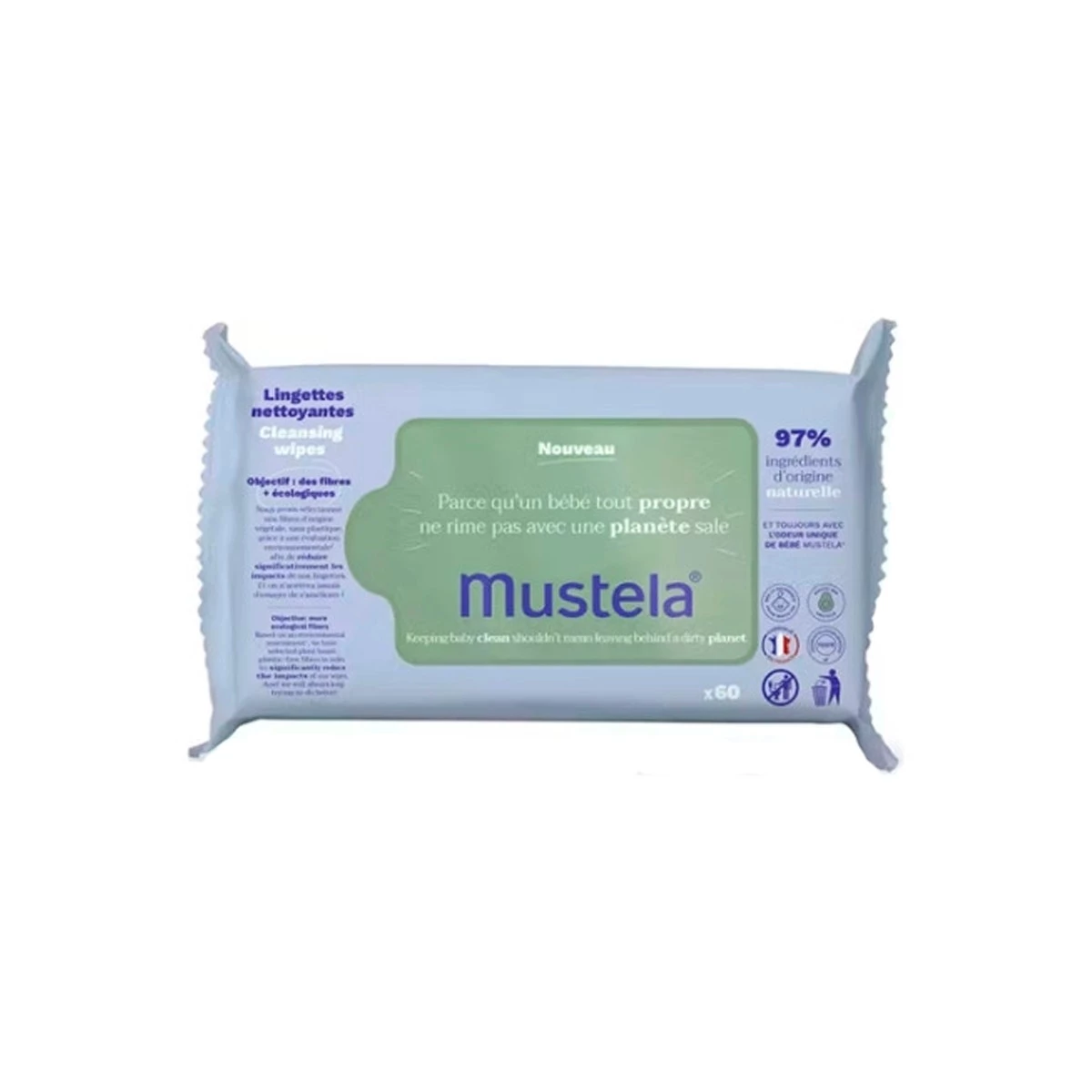 Mustela Toallitas húmedas. 70 toallitas