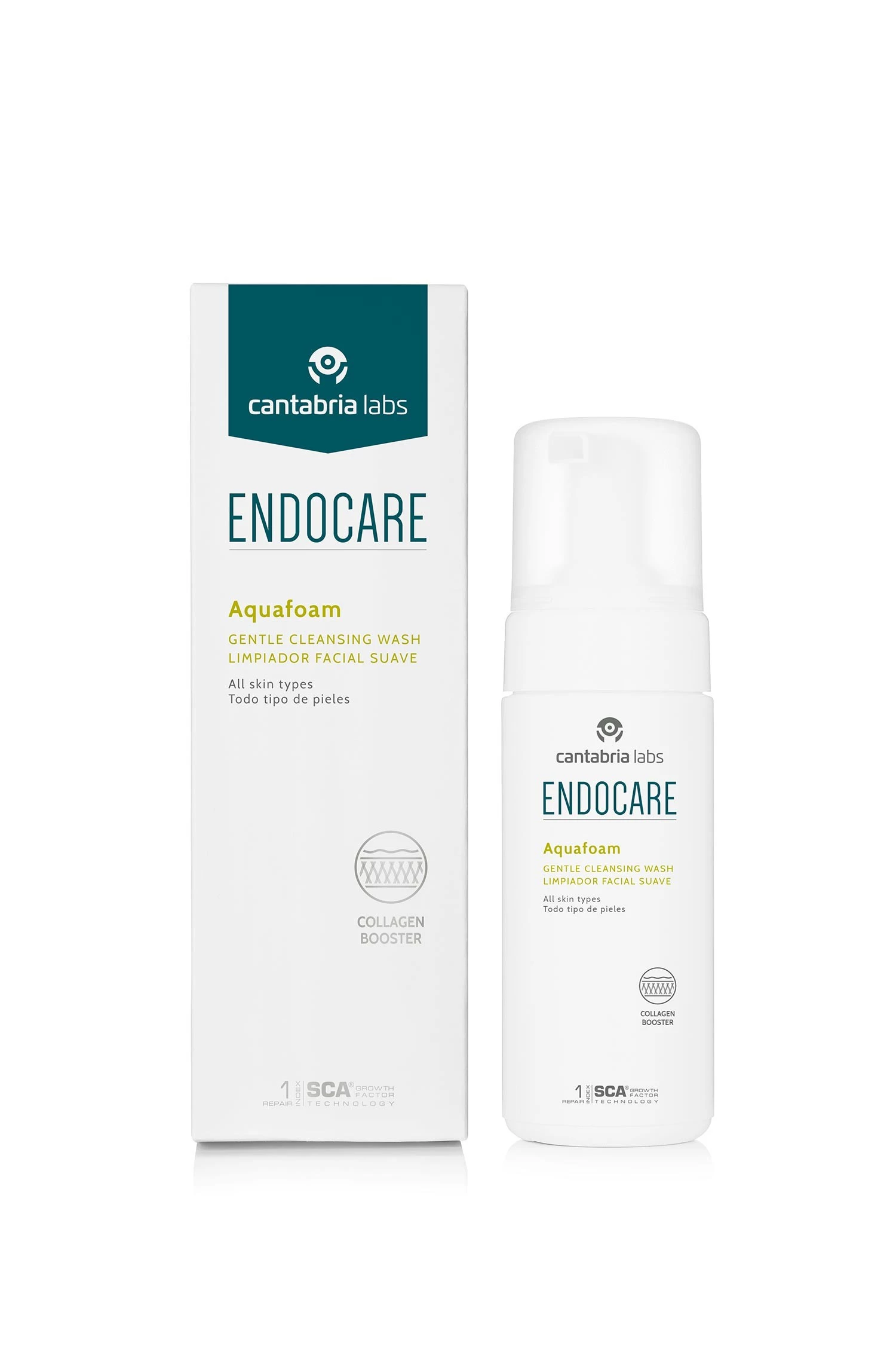 Endocare Aquafoam espuma facial limpiadora, 125 ml