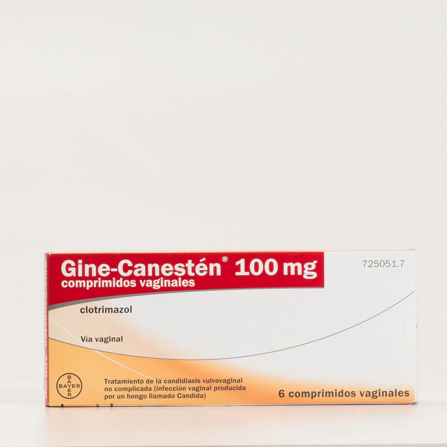 Gine-Canestén 100 mg 6 comprimido vaginal