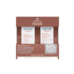 Endocare Radiance protocolo antioxidante antipolución iluminador, pack serum + contorno