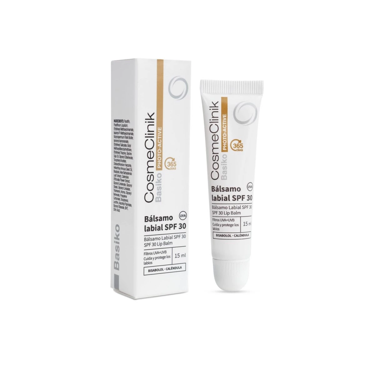 Cosmeclinik Basiko bálsamo labial SPF30, 15 ml