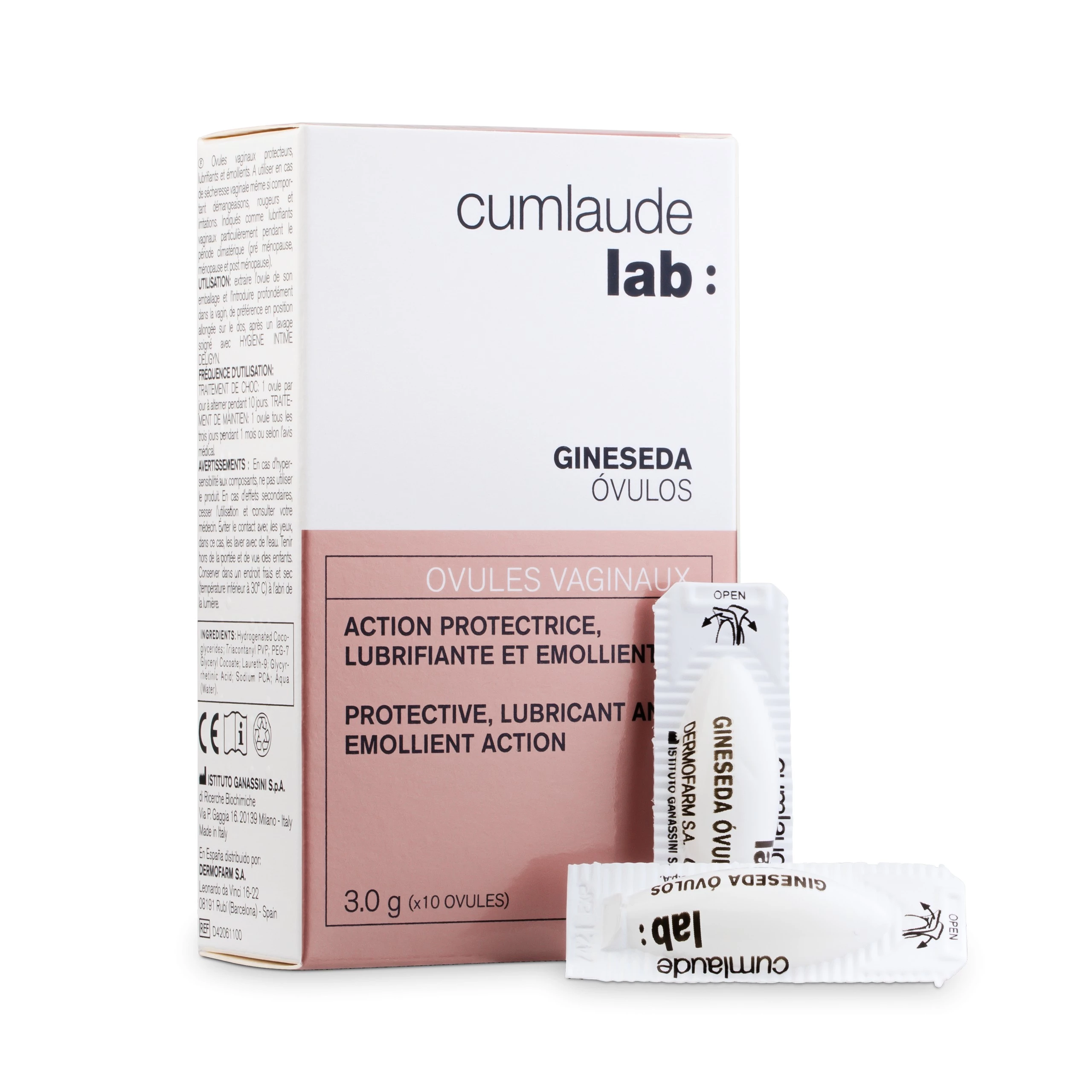 Cumlaude Lab Gineseda Ovulos Vaginales Protectores, 10 óvulos