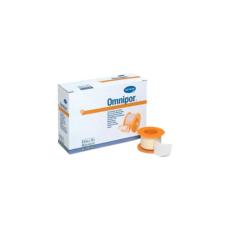 Hartmann omnipor esparadrapo hipoalergénico papel, 5 x 2,5 cm