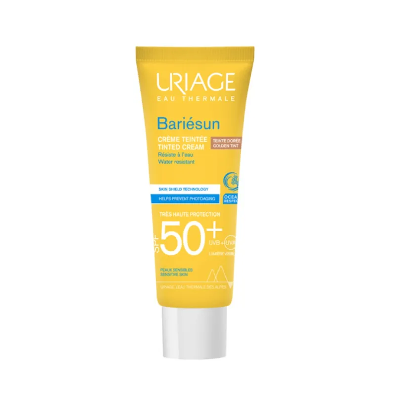 Uriagen bariesun crema con color dorado 50+, 50ml Uriagen bariesun crema con color dorado 50+, 50ml