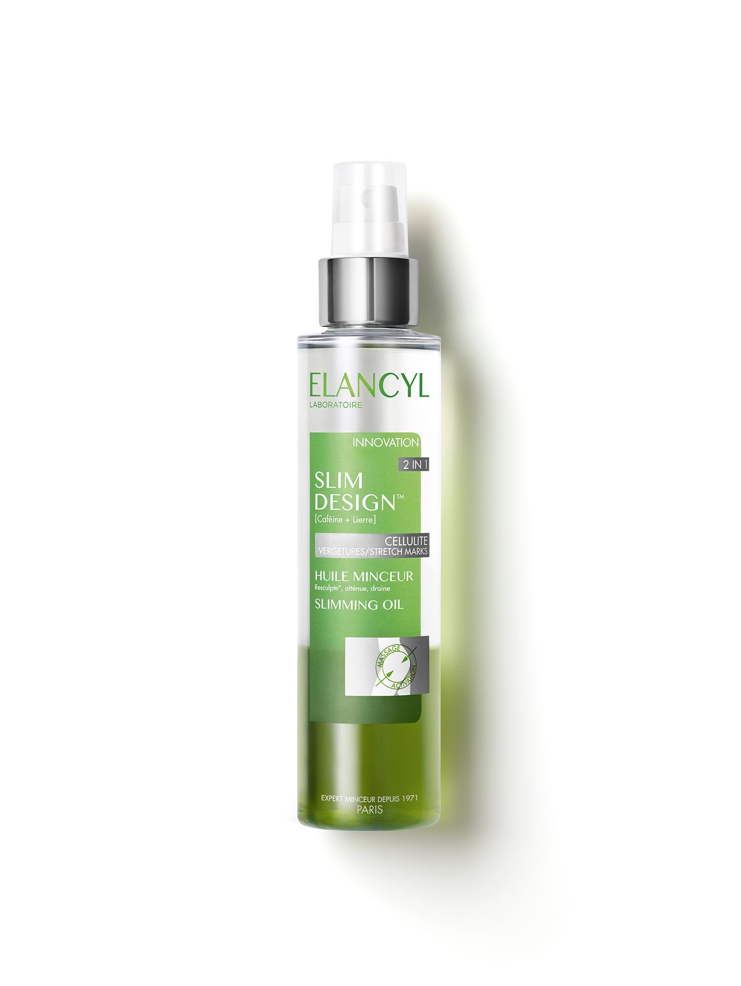 Elancyl Slim Design Aceite Anticelulitico, 150ml.