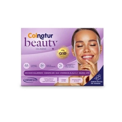 Colnatur beauty colágeno sabor frutos del bosque, 30 sticks