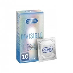 DUREX INVISIBLE XL PRESERVATIVOS 10 UNIDADES