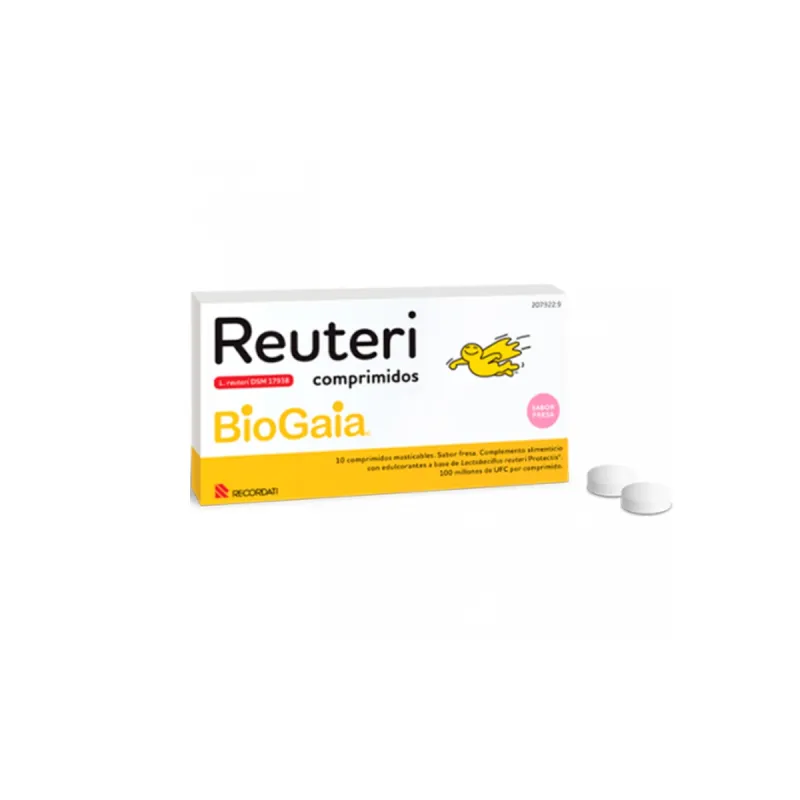 Reuteri sabor fresa, 10 comprimidos Reuteri sabor fresa, 10 comprimidos