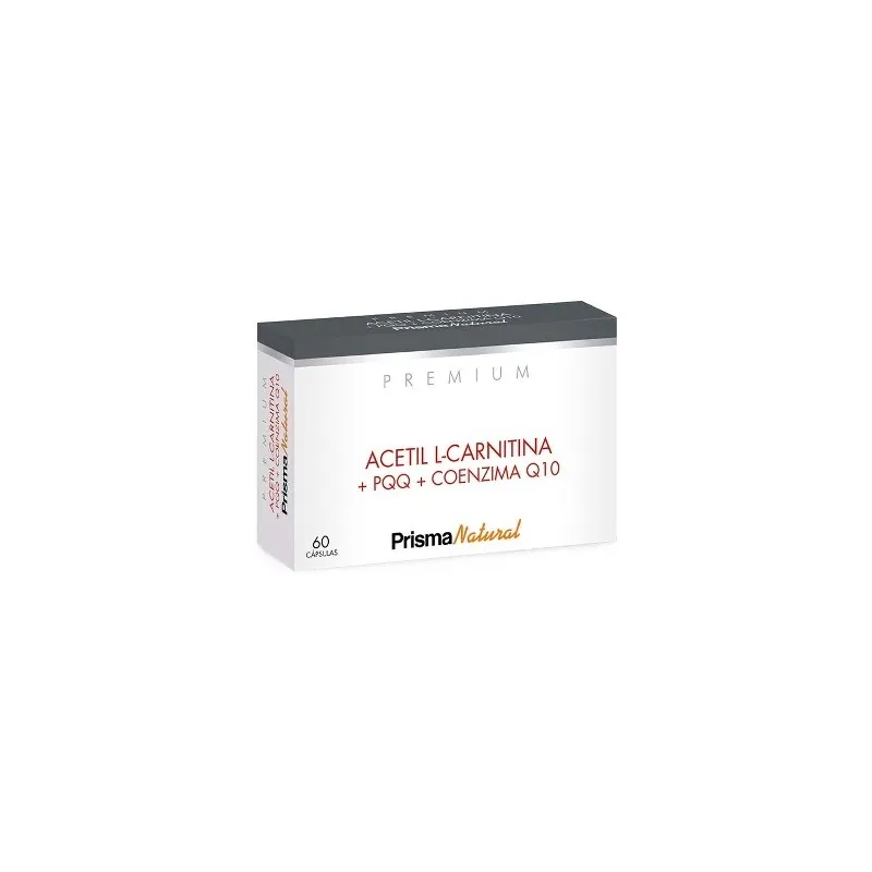 Prisma Natural acetil L-carnitina + PQQ + coenzima Q10, 60 cápsulas Prisma Natural acetil L-carnitina + PQQ + coenzima Q10, 60 cápsulas