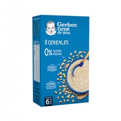 Gerber 8 cereales con galleta, 500 g