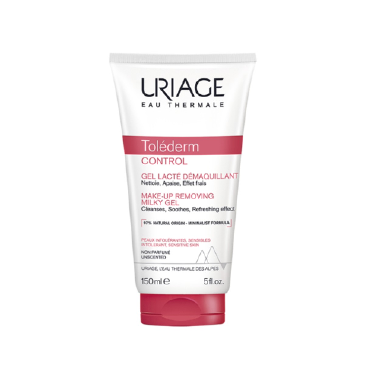 Uriage Tolederm Control gel-leche desmaquillante, 150 ml