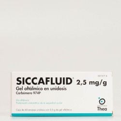 Siccafluid 2,5mg/g gel oftálmico 60 unidosis