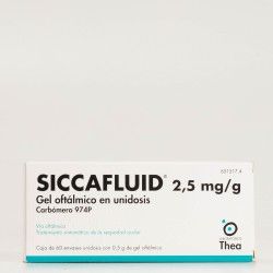 Siccafluid 2,5mg/g gel oftálmico 60 unidosis