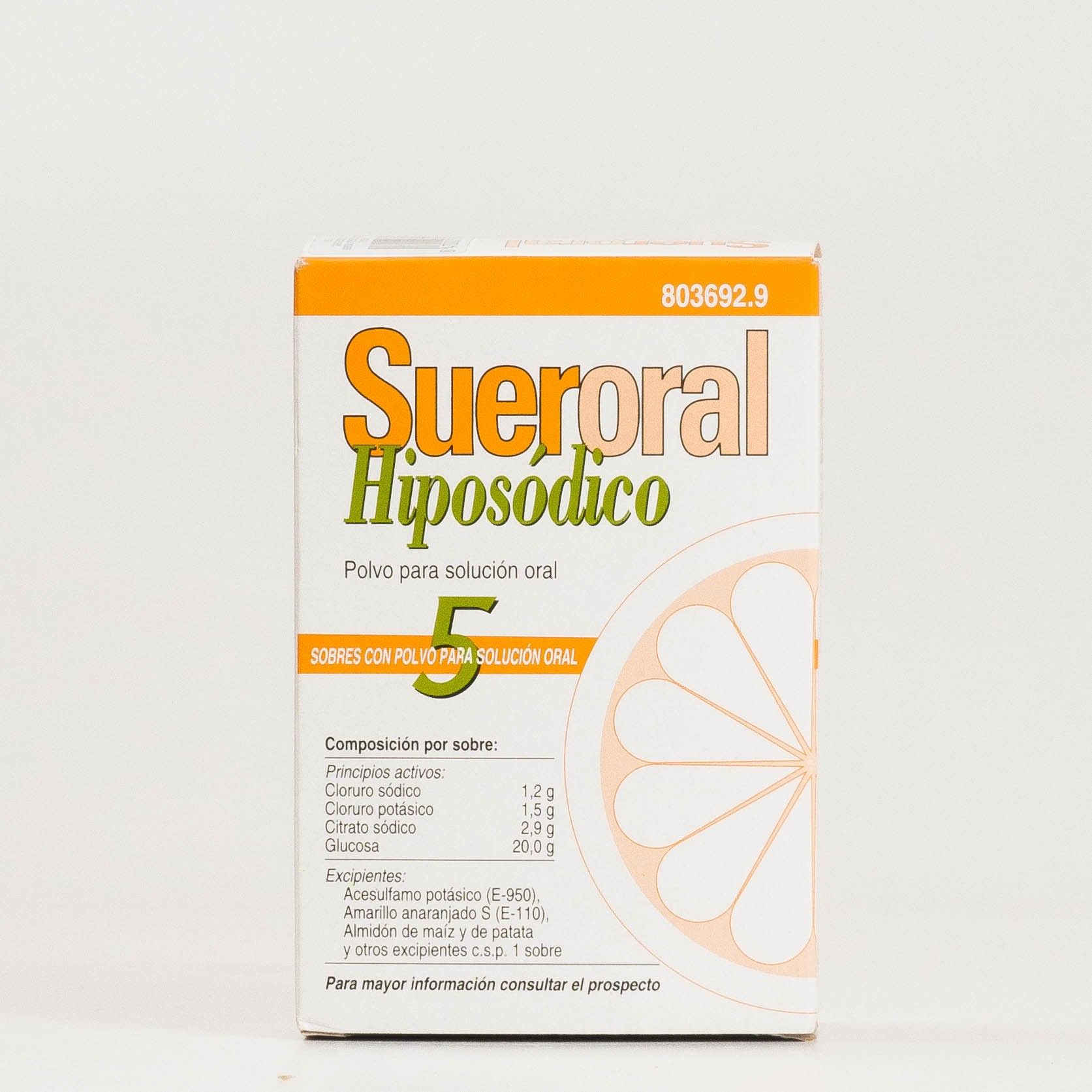 Sueroral Hiposódico 5 sobres para solución oral