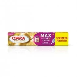 Corega Max Fijación + Confort sin sabor, 70 g