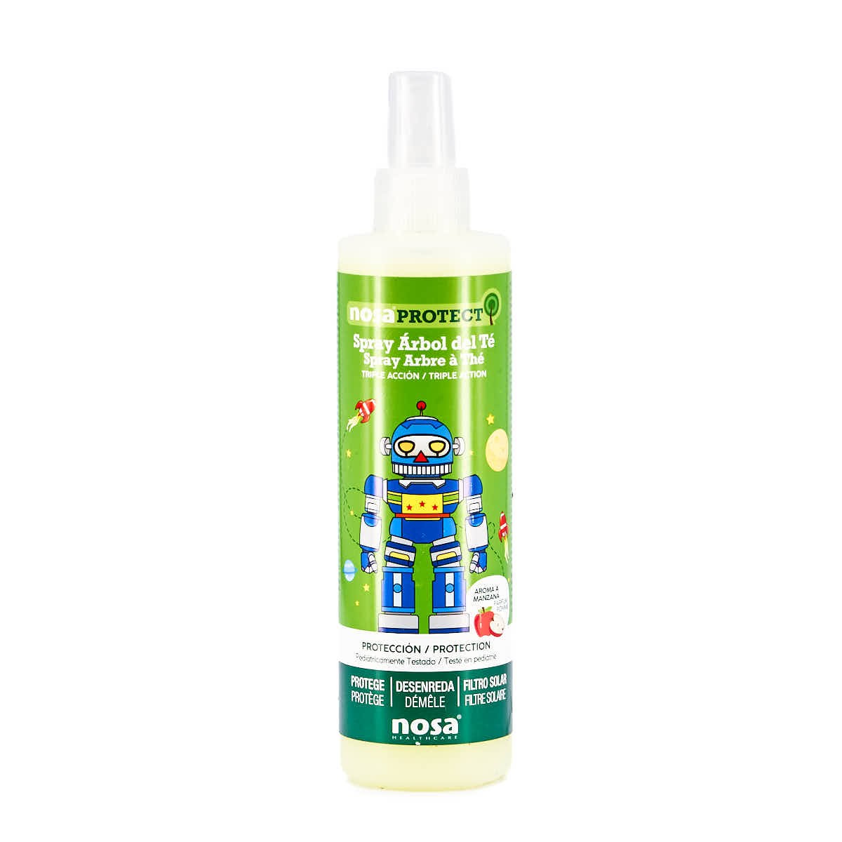 Nosa spray desenredante árbol del té verde, 250ml.