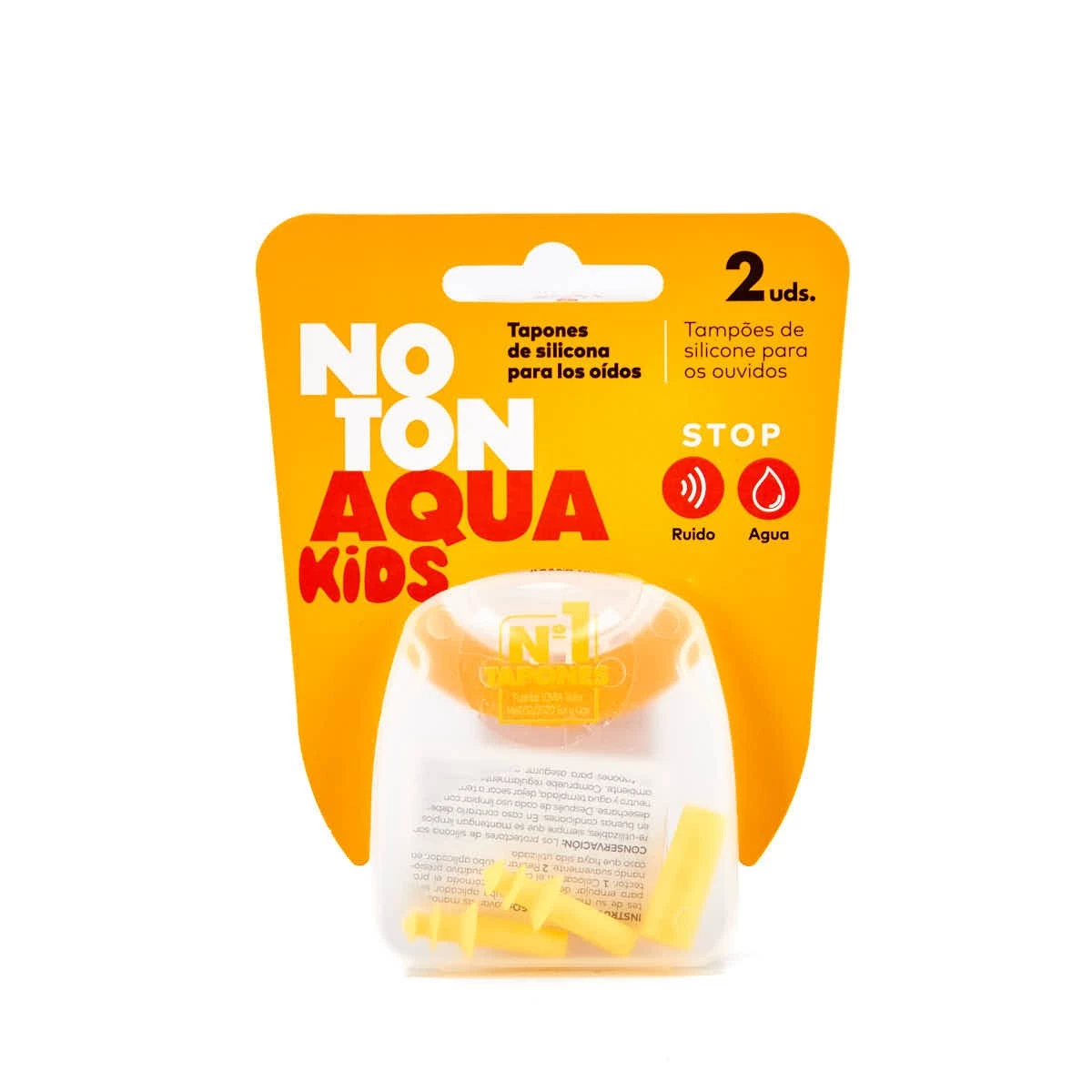 Noton Aqua Tapones Oidos Silicona Infantil, 2Uds.