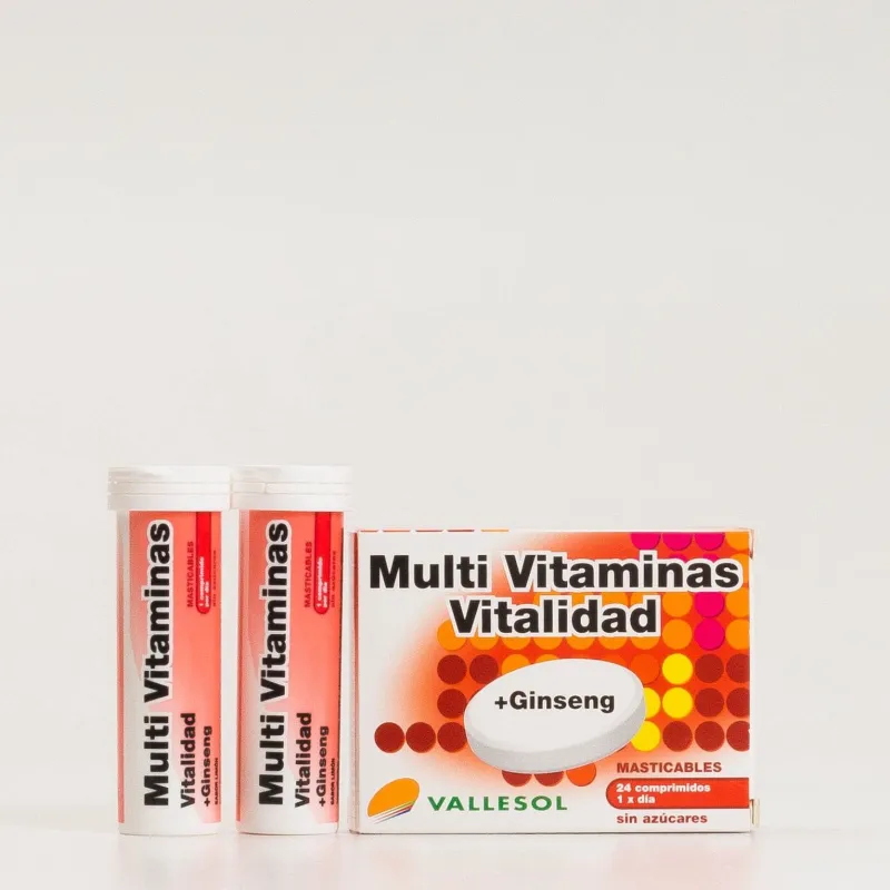 Vallesol Multivitaminas + Ginseng, 24comp. Vallesol Multivitaminas + Ginseng, 24comp.