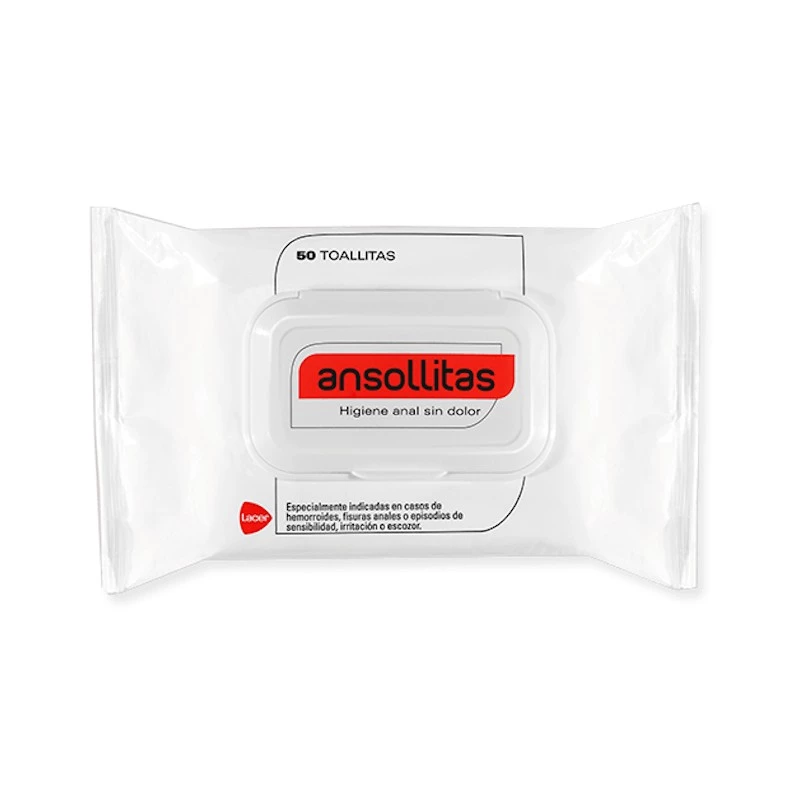 Ansollitas Toallitas Higiene Anal, 2x50Uds.