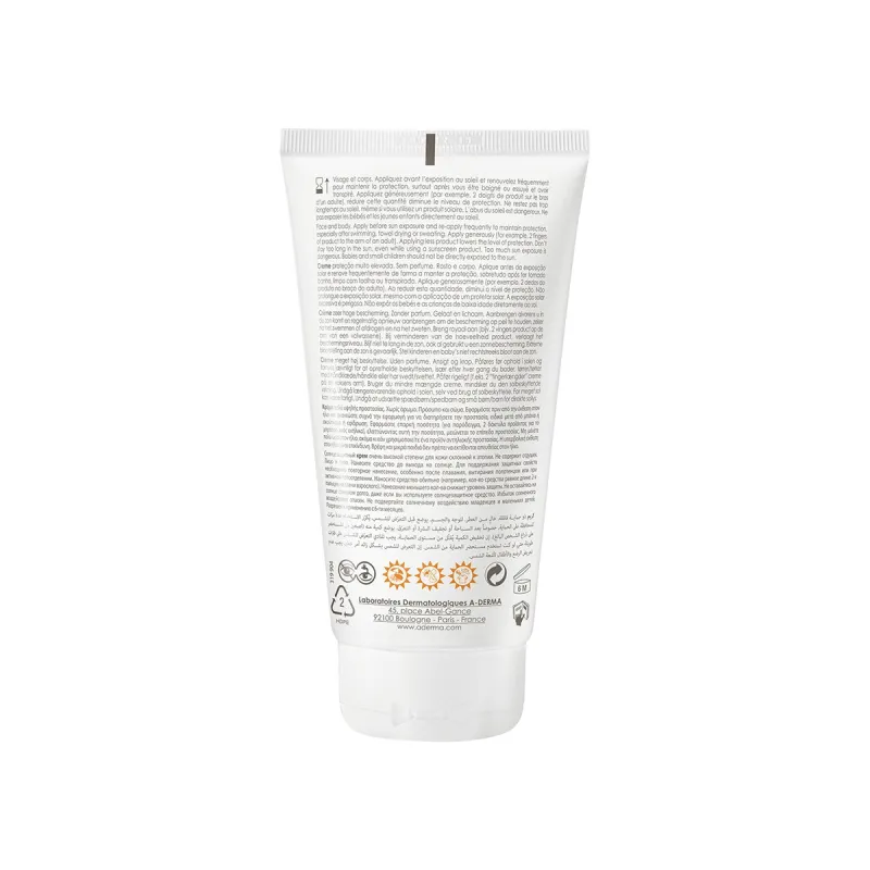 A-Derma Protect Crema SPF50+ pieles secas , 40 ml_composición A-Derma Protect Crema SPF50+ pieles secas , 40 ml_composición