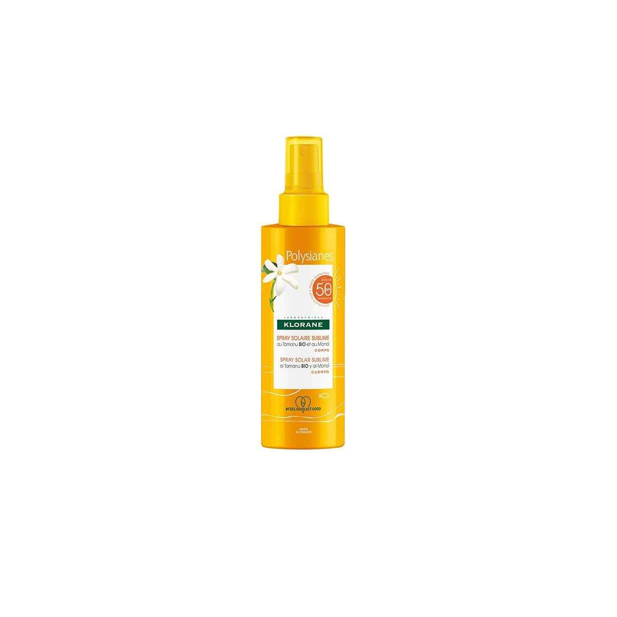 Klorane Polysianes spray solar sublime cuerpo SPF50+, 200 ml