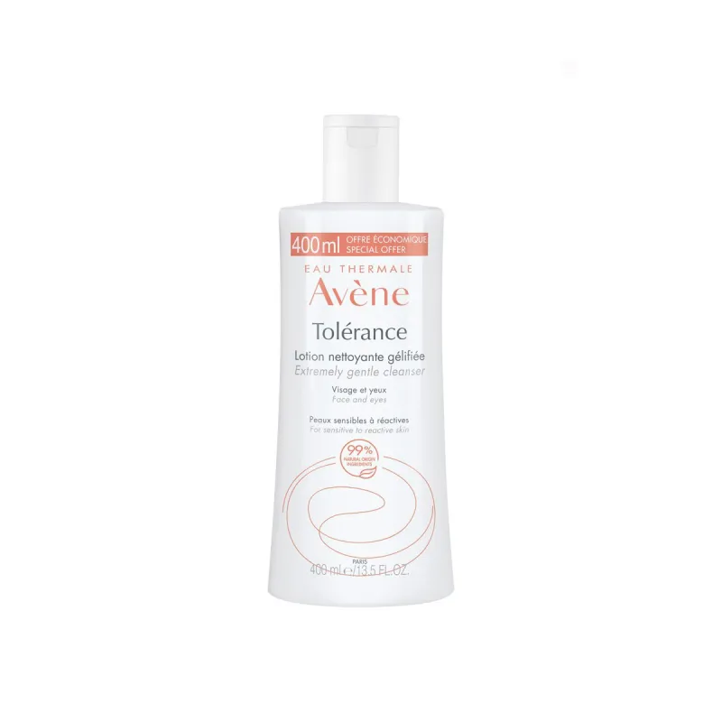 Avene Tolerance Loción limpiadora gelificada, 400ml.