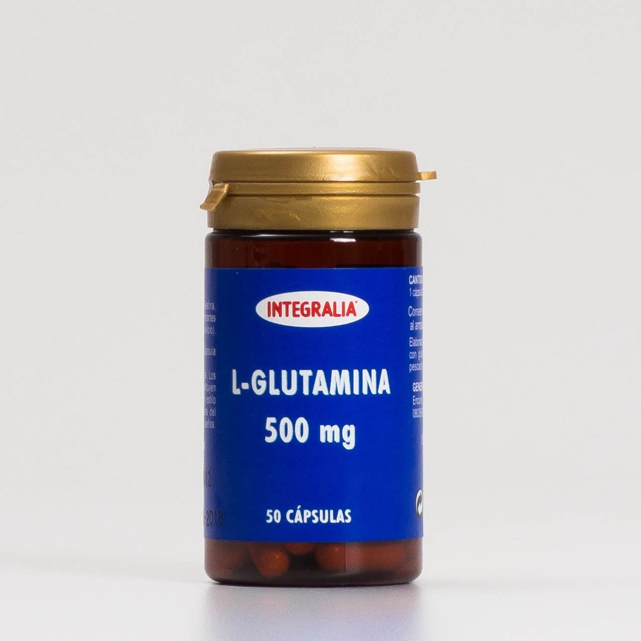 L-Glutamina Integralia, 50 cápsulas.