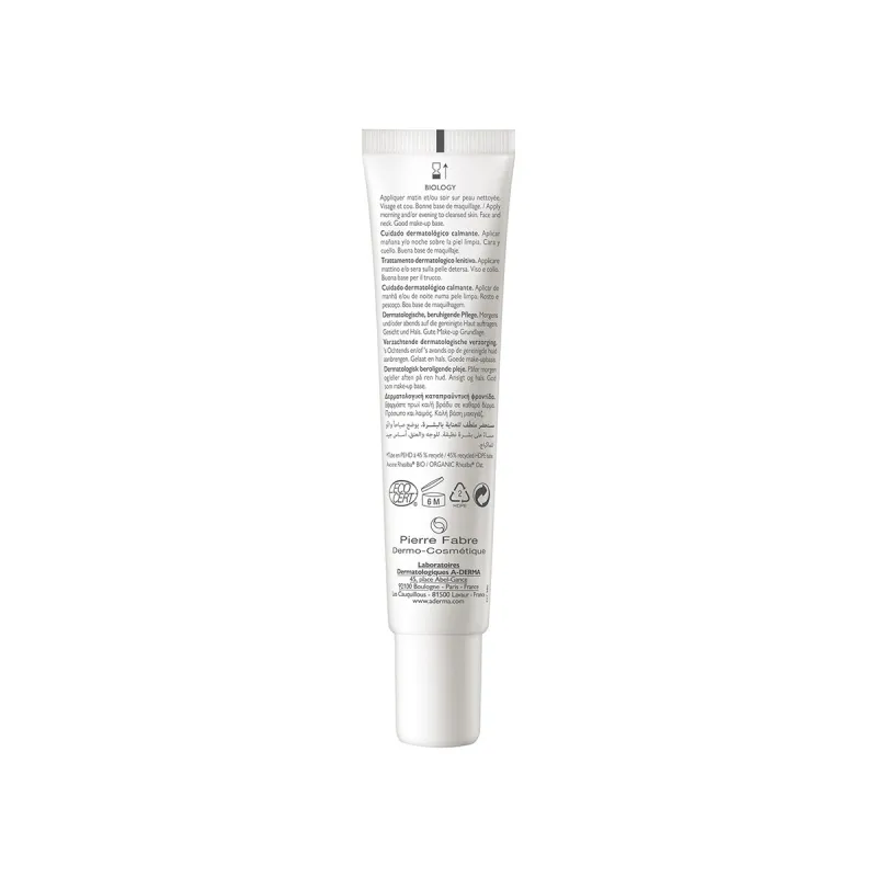 A-Derma Biology Leche desmaquillante, 400 ml_composición