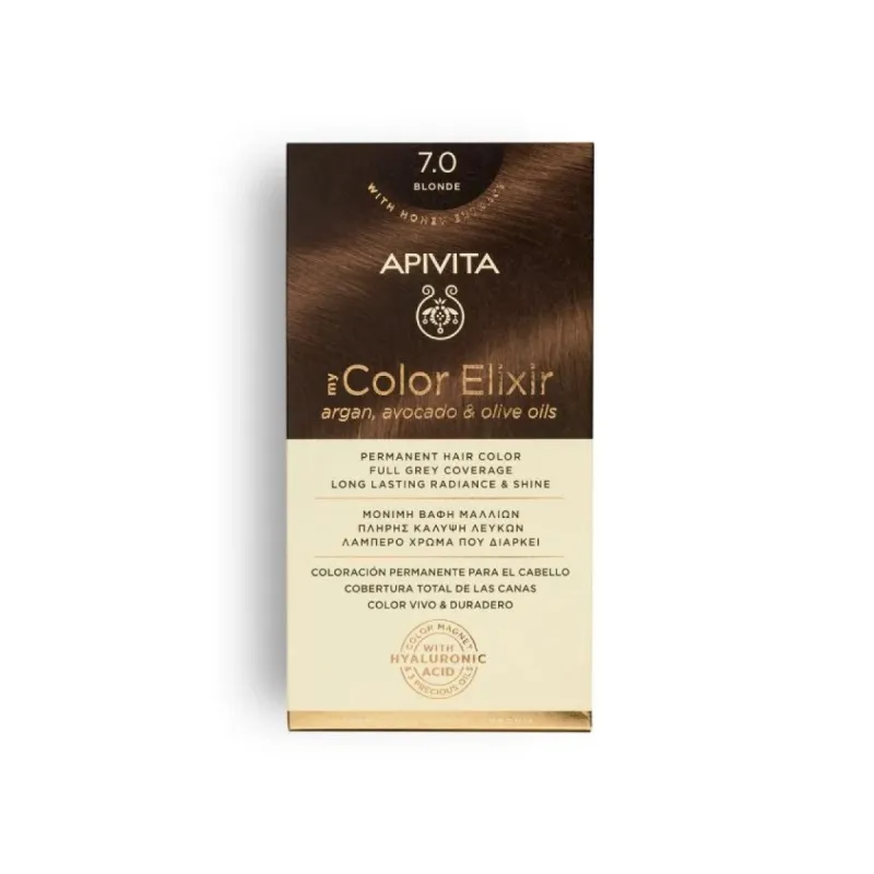 Tinte apivita 7.0 rubio Tinte apivita 7.0 rubio