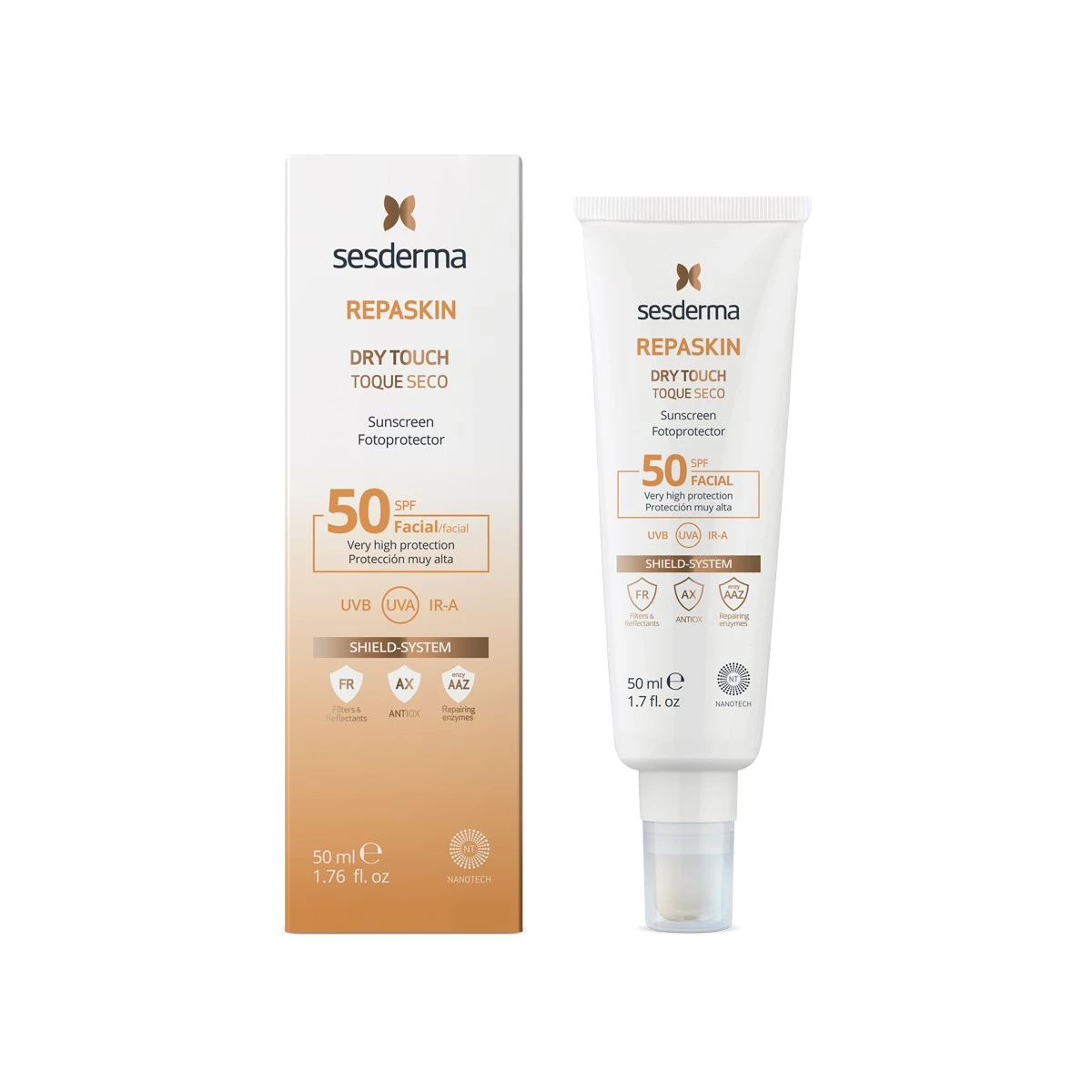 Sesderma Repaskin Toque Seco SPF30, 50ml.