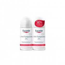 Duplo Eucerin Desodorante Anti-transpirante roll-on, 2 x 50 ml