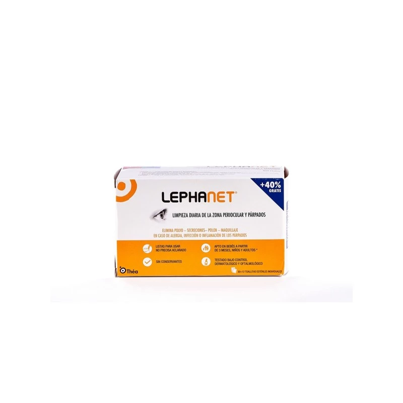 LEPHANET 12 TOALLITAS LIMPIADORAS OJOS Farmacia y Parafarmacia Online