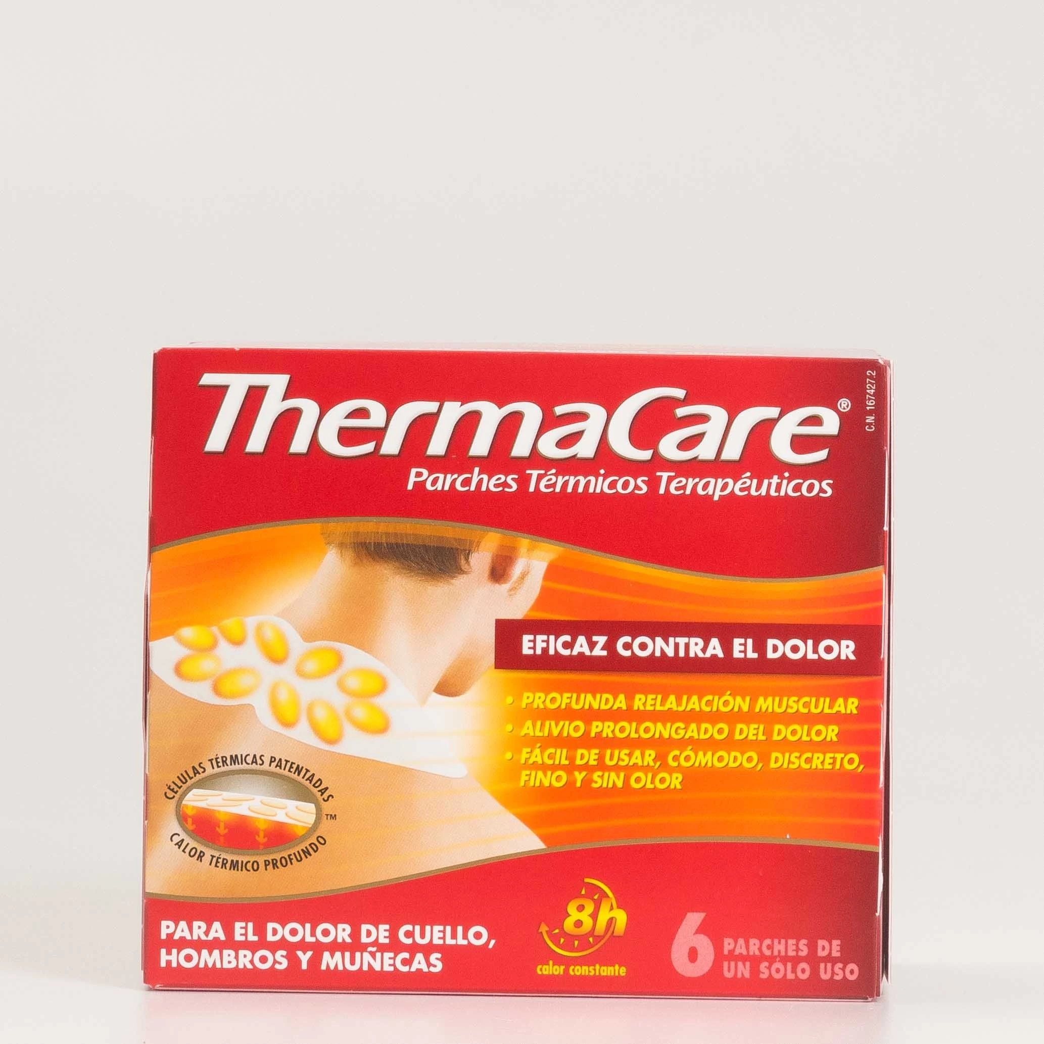 Thermacare, THERMACARE 6 PARCHES TERMICOS CUELLO HOMBROS Y MUÑECA,  Farmacias 1000