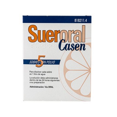 Sueroal Casen polvo para solución oral, 5 sobres 