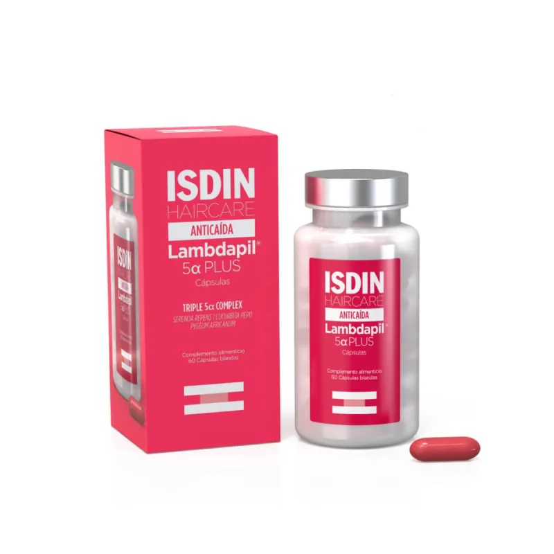 Isdin Anticaída Lambdapil 5 alfa Plus, 60 cápsulas Isdin Anticaída Lambdapil 5 alfa Plus, 60 cápsulas
