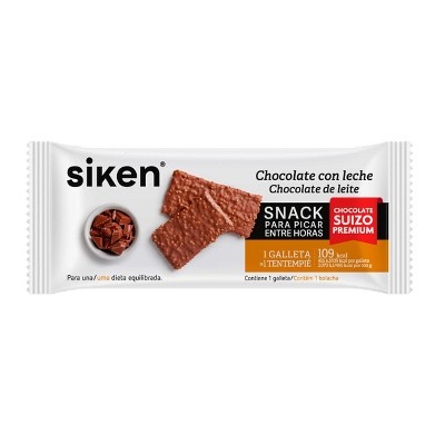 Siken snack entre horas chocolate con leche, 1 galleta de 25 g