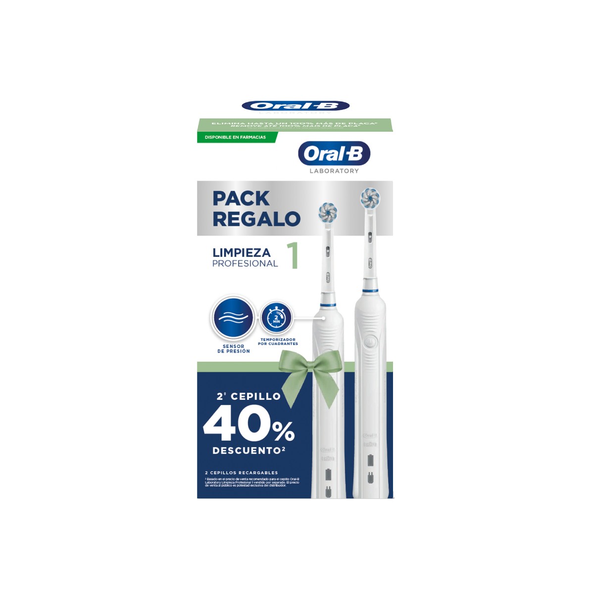 Oral B cepillo eléctrico Pro 1, duplo