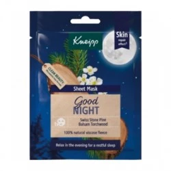 Kneipp Good Night mascarilla facial de tejido, 1 mascarilla