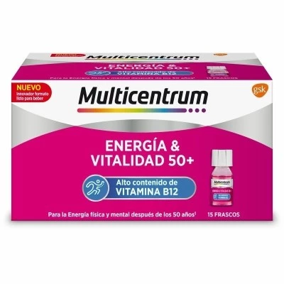 Multicentrum energía y vitalidad 50+, 15 frascos