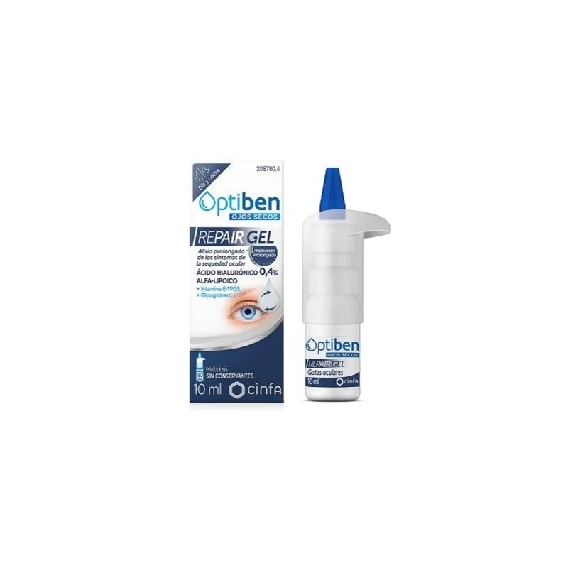 Optiben Repair gel gotas oculares, 10 ml