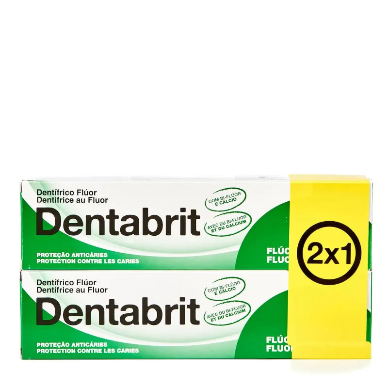 Dentabrit pasta dental flúor 2x1, 2 x 125 ml Dentabrit pasta dental flúor 2x1, 2 x 125 ml