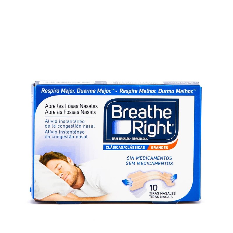 Breathe right tiras nasales gde 10 uni - parafarmacia - salunatur