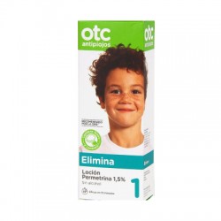 OTC antipiojos permetrina 1,5% locion antipiojos, 200 ml