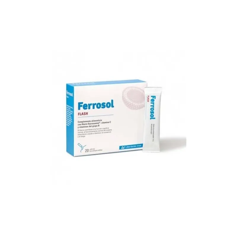Ferrosol flash sobres bucodispersables 20 sobres