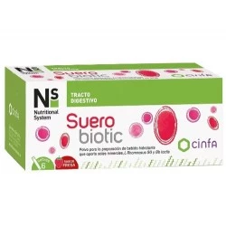 NS suerobiotic sabor fresa, 6 sobres