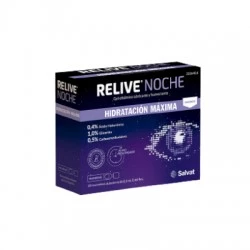 Relive noche gel oftálmico hidratante, 20 viales monodosis