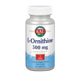 KAL L-Ornitine 500 mg, 50 comprimidos