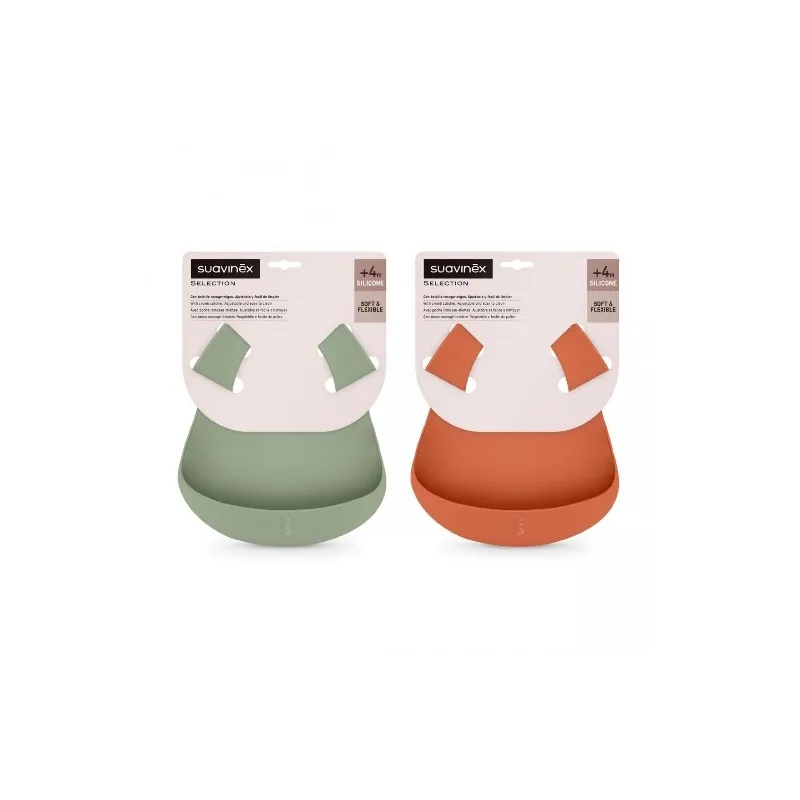 Suavinex selection babero silicona pelícano, 1 unidad Suavinex selection babero silicona pelícano, 1 unidad